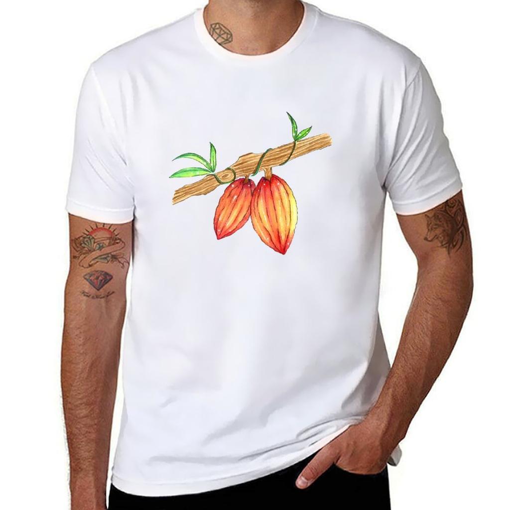 Cocoa Pods On the Branch TShirt Summer Casual Loose TShirt