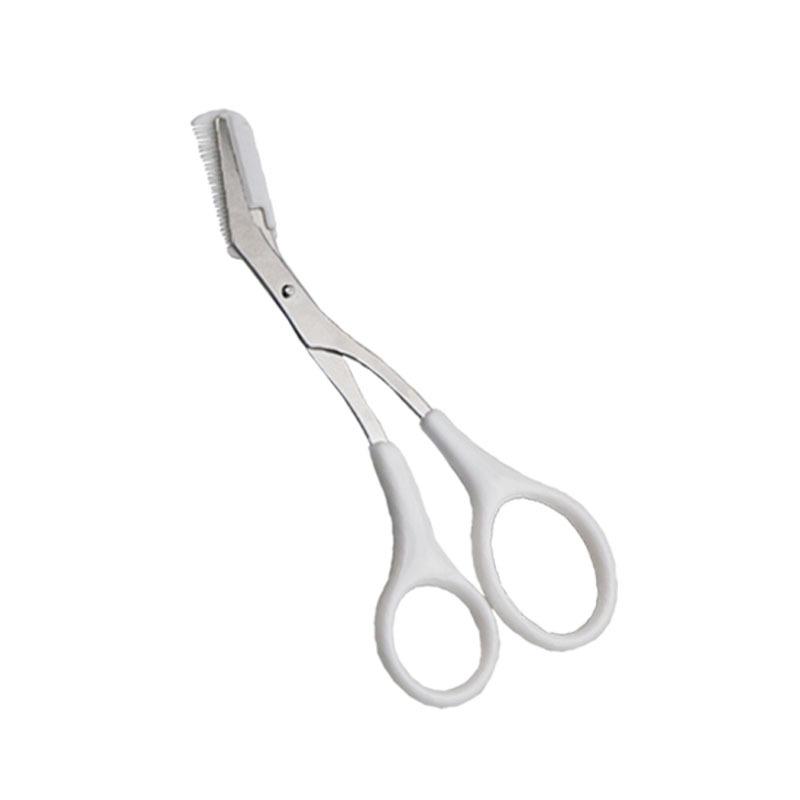 

Триммер для бровей, ножницы, косметические товары для женщин, ножницы для бровей с расческой, инструменты для макияжа из нержавеющей стали, ножницы для красоты чёрный