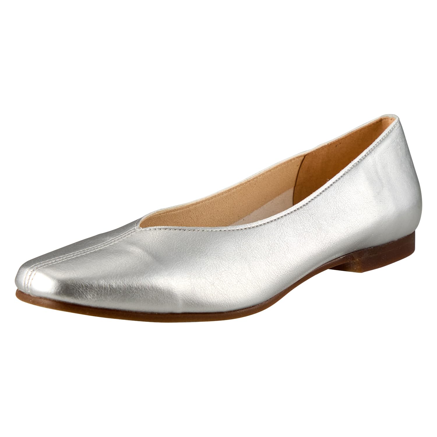 

IK Plus Women s Center Seam Pumps, 1625, Silver, 22.5 cm, 3E