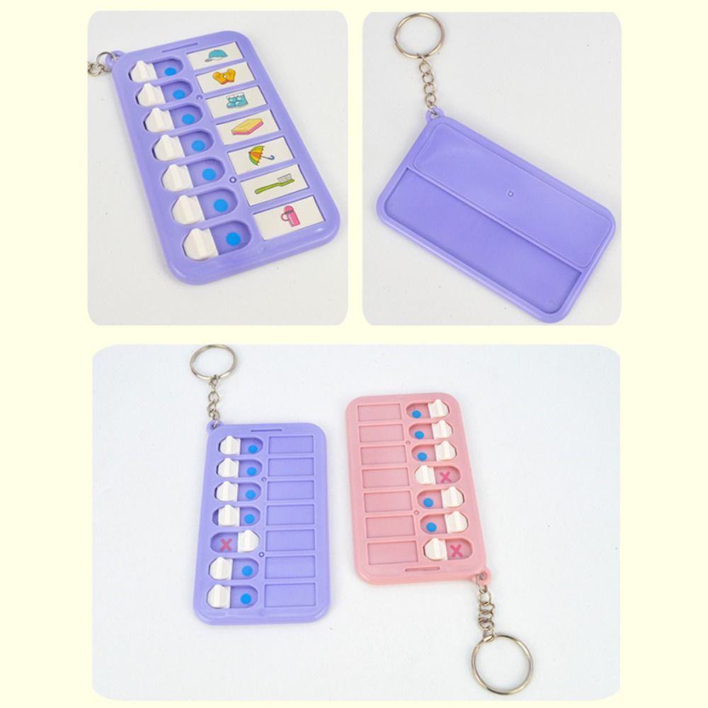 Detachable Memo Board Keychain Plastic To Do List Simple Daily Planner Board