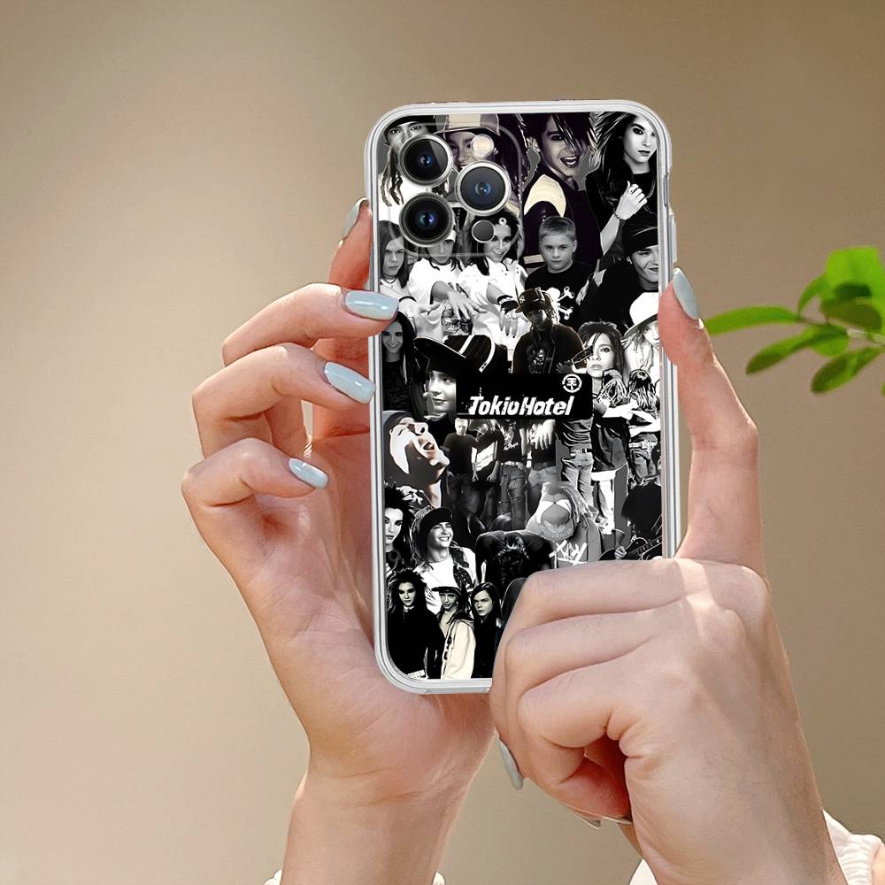 Tokio Hotel Band For IPhone 11 12 13 14 15 16 17 Pro Max Plus Air Transparent Clear Shockproof Case