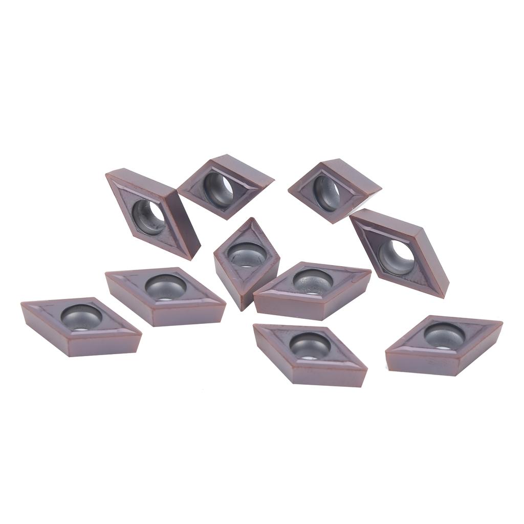 10 Stück CNC Drehmaschine Hartmetall Wendeschneidplatten für Metallschneidwerkzeuge DCMT11T304 LF6018 2cm