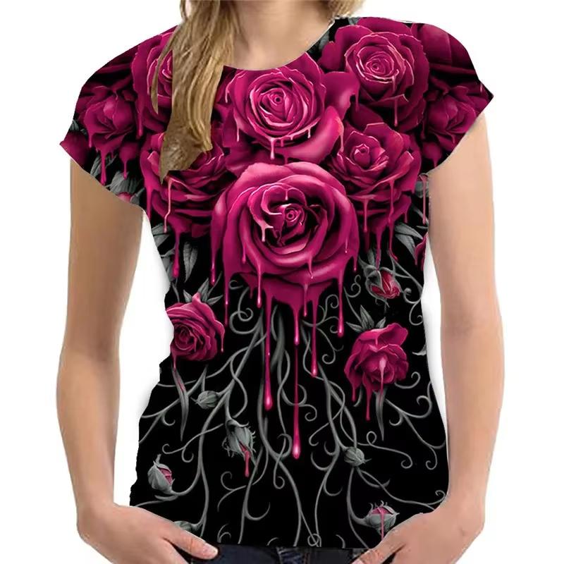 Summer casual Harajuku round neck T-shirt plus size men s clothing XS