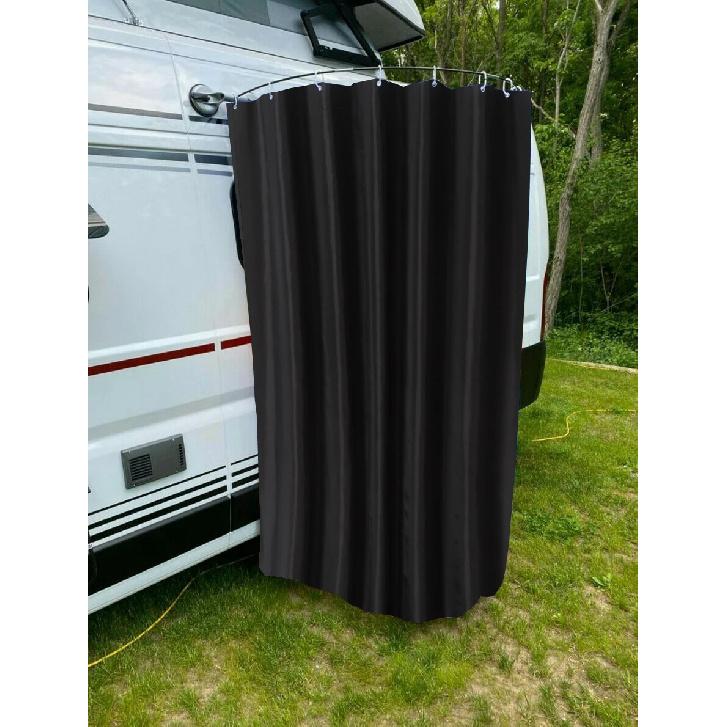 

Наборы душевых кабин для кемпинга и фургонов с присосками, штангой, душевой занавеской для автодомов, путешествий, уличных ванных комнат 1kits