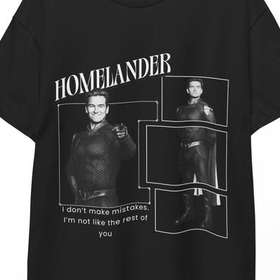T-shirt The Boys Homelander Villain Patriottico Grafica Parodia Supereroe Maglietta Regalo per Fan Serie Prime Estetica Streetwear Umorismo Nero!