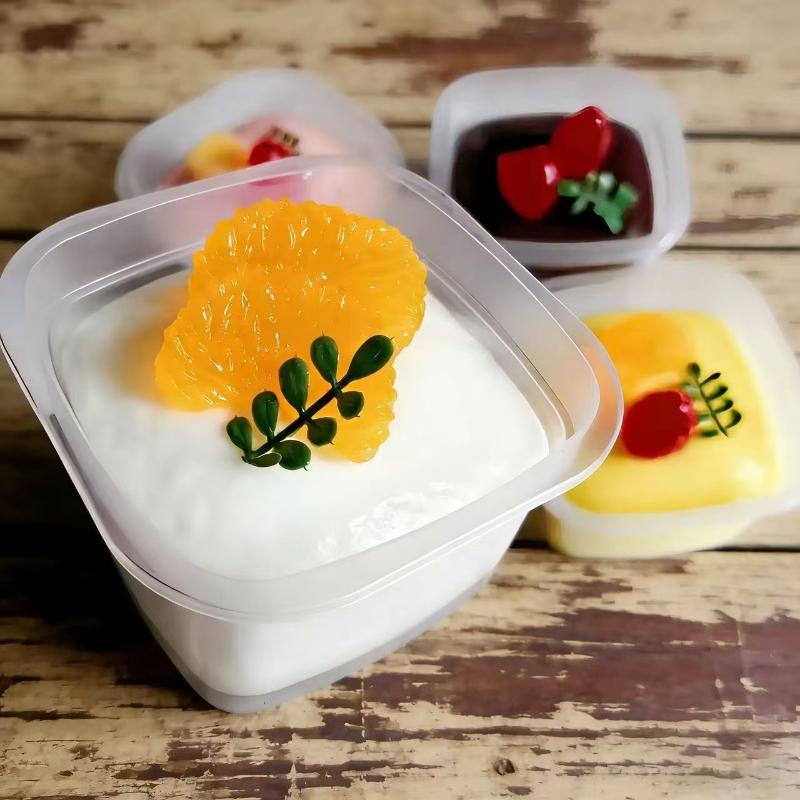 Simulated Fruit Pudding Squeeze Toy Soft Slow Rising Stress Relief Sensory Fidget For Anxiety Adhd Gifts For Kids Adults