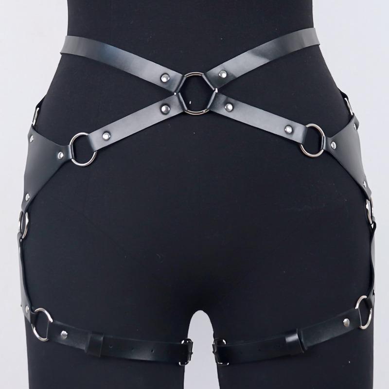 Adult Erotic Lingerie Sm Wearing Harness Sexy Passion Bondage Sex Props Supplies Props Leather Bondage Clothes Toys