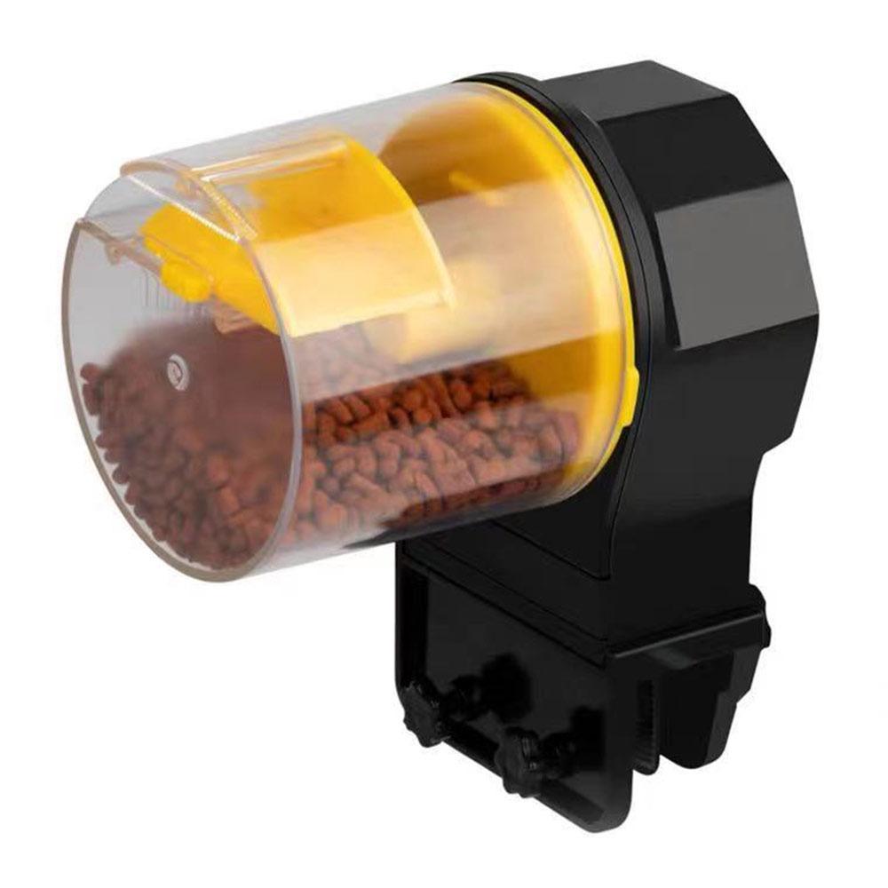 

Intelligent Fish Tank Feeder Large Capacity 2nd Gear Fish Food Auto Dispenser Automatic Fish Feeder Aquarium Accessories жовтий