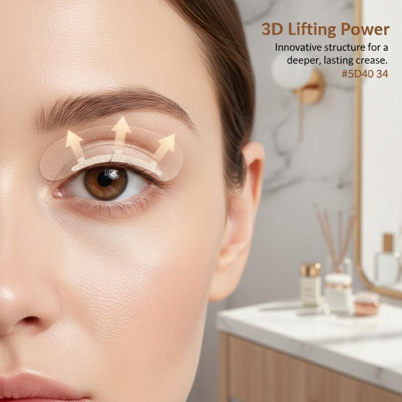 Invisible Double Eyelid Tape Roll Lace Mesh Eye Stickers for Permanent Eyelid Creating Daily Beauty Tool for Women Girls Use