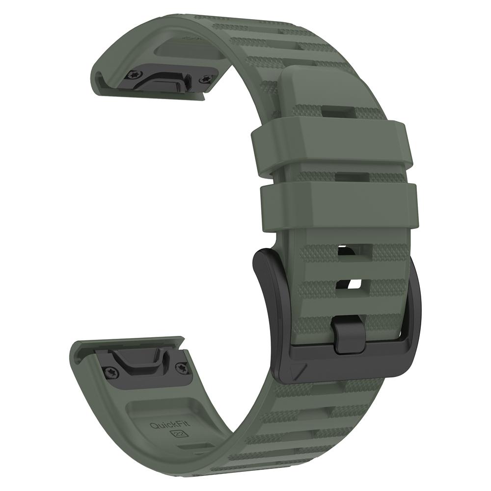 22 26mm Silicone Strap For Garmin Quatix 8/Tactix 8 7Pro/Fenix5 5x Puls 7 7x 6 6x 8 Pro 47mm 51mm/D2 Bravo Quick Fit Sports Band