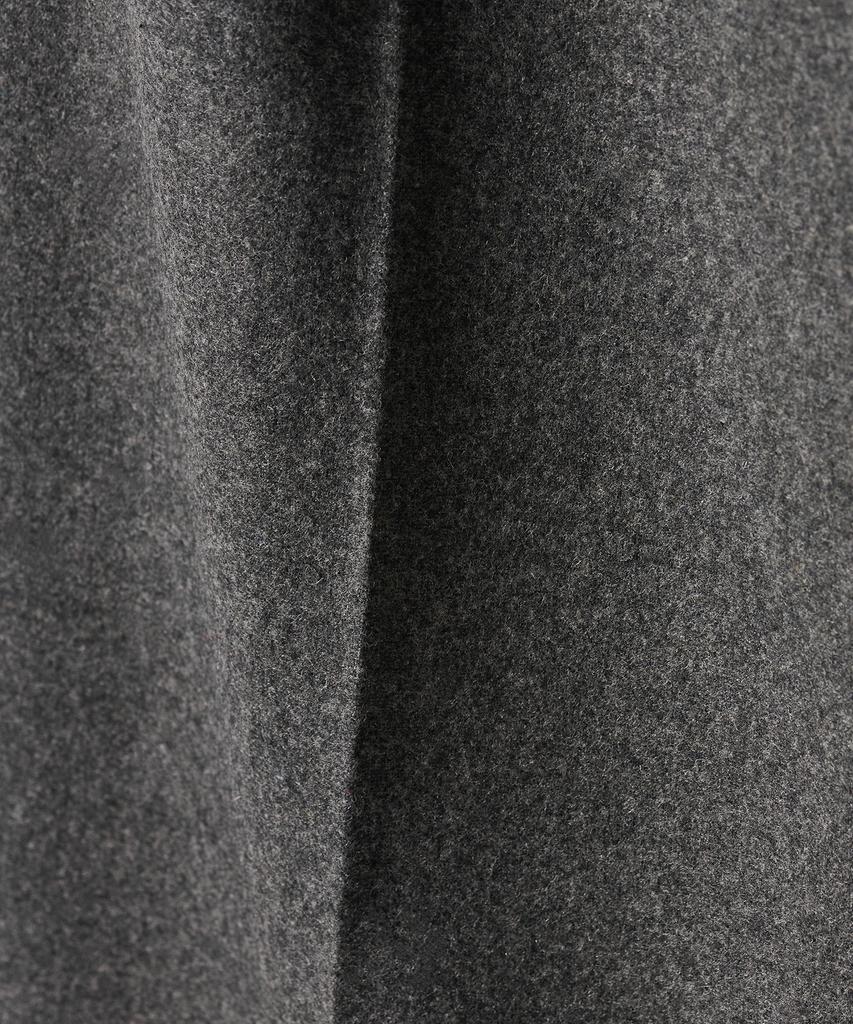 Tudument Wool One-Tuck Wide Slacks Charcoal