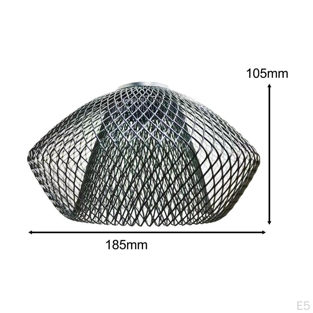 Iron Wire Lampshade Bulb Guard Dome Lamp Shade Bedside Table Hollow Basket Metal Mesh