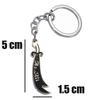 Islam Muslim HZ Zulfiqar Sword of Imam Ali Stainless Steel Key Ring  , HZ . Ali  Key Chain