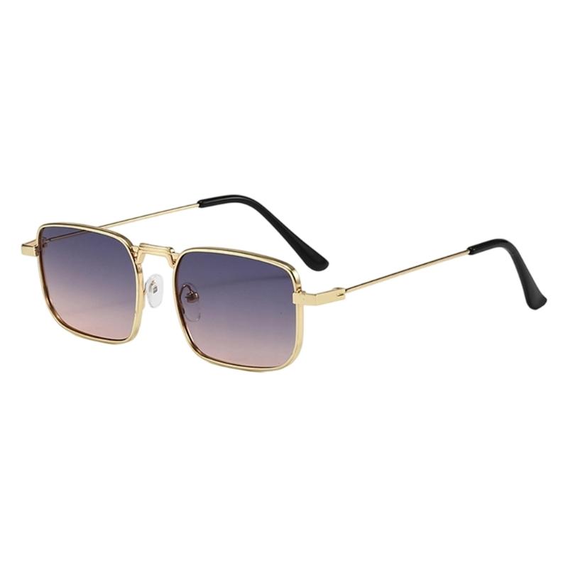 Retro Steamspunk Square Sunglasses Metal Frame Unisex Comfortable Daily Wear Sun Glasses Suitable for Driving Travel