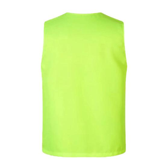 Vesta Sako Jednořadé Jednobarevné Výstřih do V Prodyšné s Kapsou Ochranný Polyester Unisex Pracovní Vesta Dobrovolnická Uniforma pro Muže