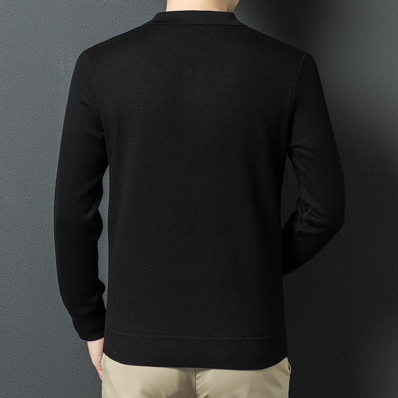 

Men s Lapel Wool Blend Pullover Sweater 190