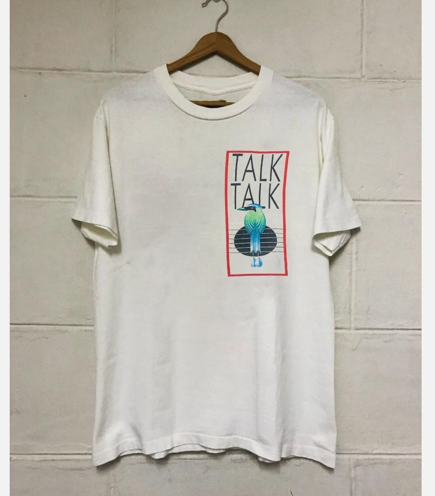 Редкая футболка Talk Talk 1986 Подарок фанату Белая S-2345XL Мужская футболка Унисекс футболка XXXXL