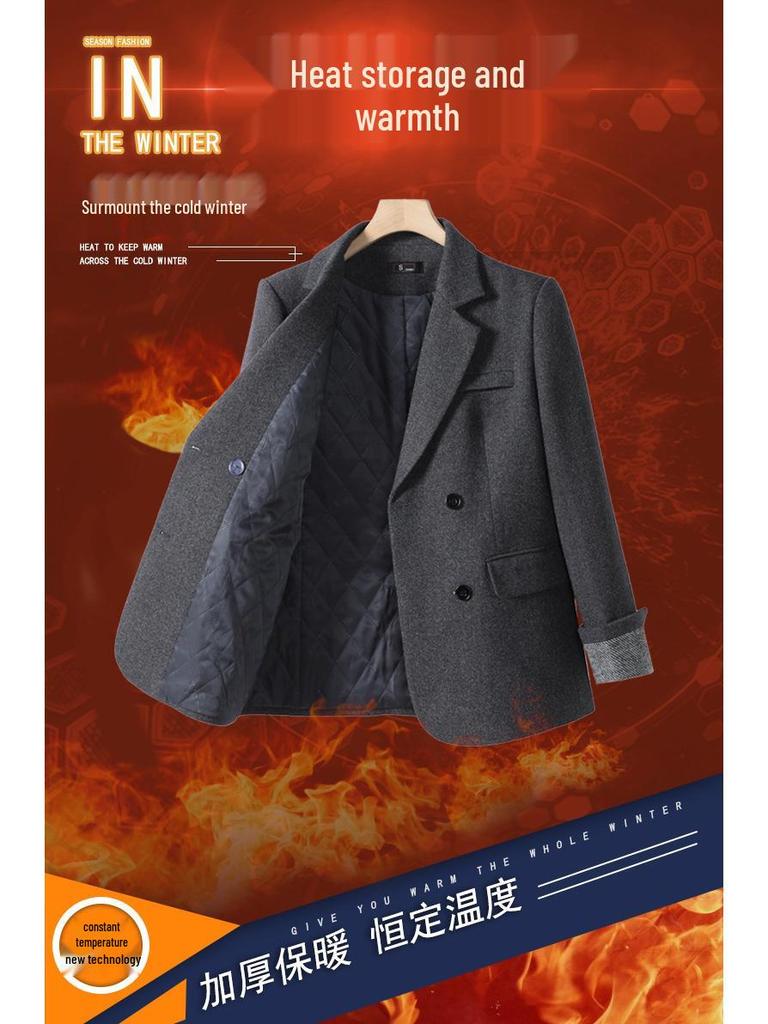 Women's High-End Loose Woolen Winter Suit Jacket 2025