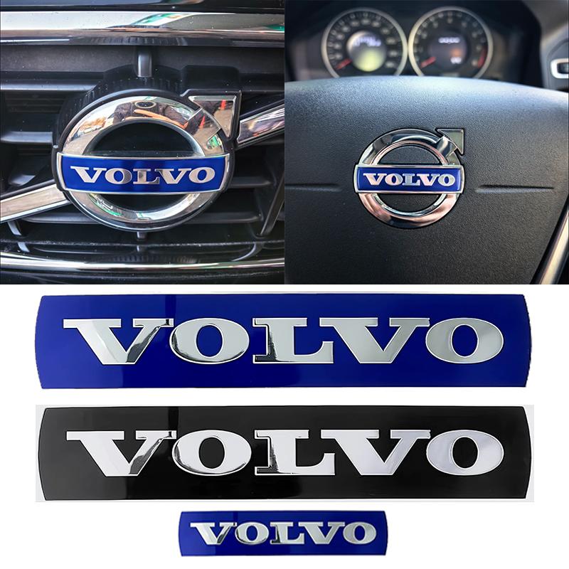Dekoracyjne Naklejki z Logo na Grill Przedni Kierownicę Samochodowe Akcesoria Dla Volvo Rdesign Polestar AWD V50 S60 XC60 S40 XC40 XC90
