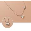 New Arrivals 925 Silver Butterfly Necklaces Pendant Pure Silver Jewelry for Women