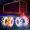 PVC Reflective Sticker Square Grid Checkered Pattern Reflector Tape Fluorescent Reflect Film for Truck Car Road