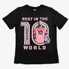 Messi "Best In the World" Toddler Boy's Black T-shirt. Sizes 2T & 3T. Brand New!