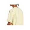 adidas X National Geographic Aeroready Outdoor Szybkoschnący T-shirt z okrągłym dekoltem i raglanowymi krótkimi rękawami Unisex Góra Pudrowo-żółty JD5961
