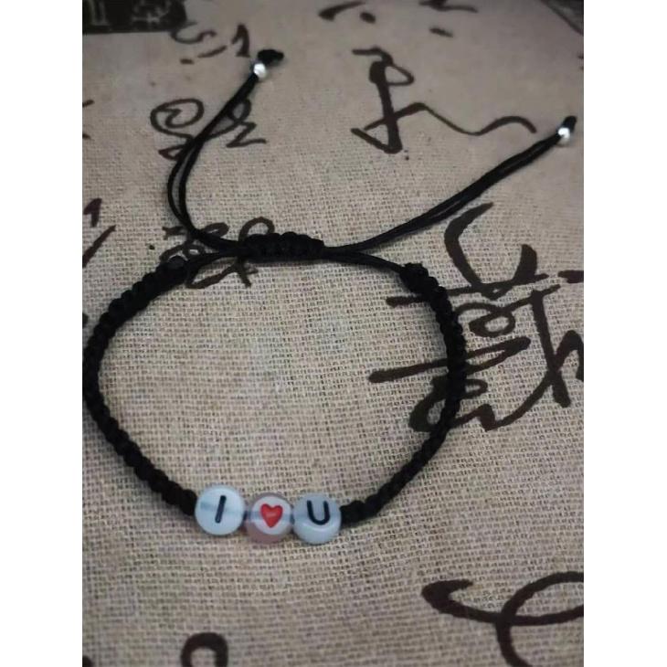 Heart Couples Bracelets Personalized Handmade Braided Bracelets Matching Bracelets for Couples Relationship Bracelets Adjustable Promise Bracelets