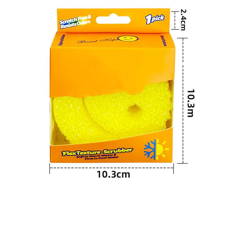 Colorful Cartoon Temperature Sensitive Sponge For Dishwashing And Cleaning Pots And Bowls