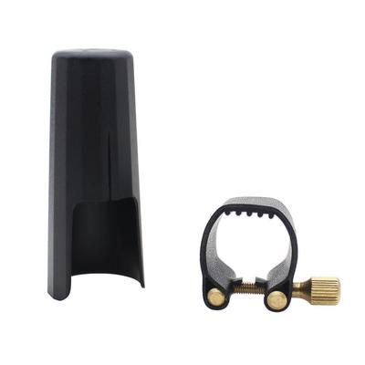 Chiusura per legatura in pelle con cappuccio in plastica per bocchino in bachelite per sassofono soprano, durevole