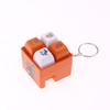 1/2Pcs 4 Button Brainrot Keychain Tung Tung Tung Sahur Sound And Light Toys Anime Stress Relief Keyring Toy Holiday Gifts