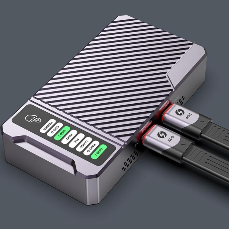 USB4 Data Cable 240W 40Gbps Full Function 15cm Flexible FPC Circuit Aluminum Shell for Multiple Devices Charing Cord