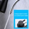 G1Celsius2 Modern 3 In 1 Filter Purifier Kitchen Faucet Double Handle PullOut Sink Hot Cold Water Tap(Electroplated )