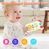 Baby Simulation Game Console Toys with Music&Lights Mini Game Console Finger Action Fine Training Educational Montessori Toys