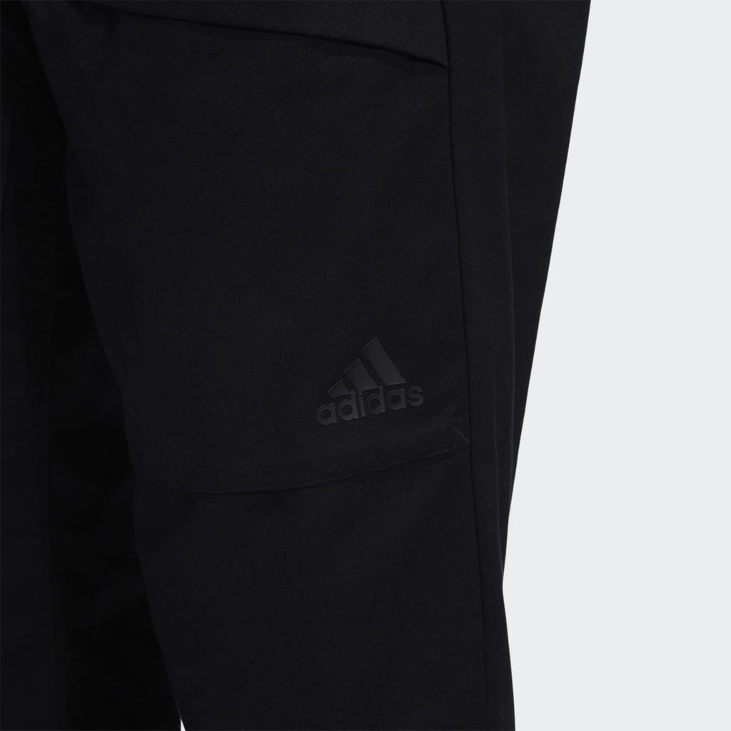 Adidas Woven Cargo Pants With Drawstring And Breathability Men Bottoms Black H39250