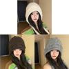 Woolen Knit Hat For Women With Windproof Warmth For Outdoor Activities