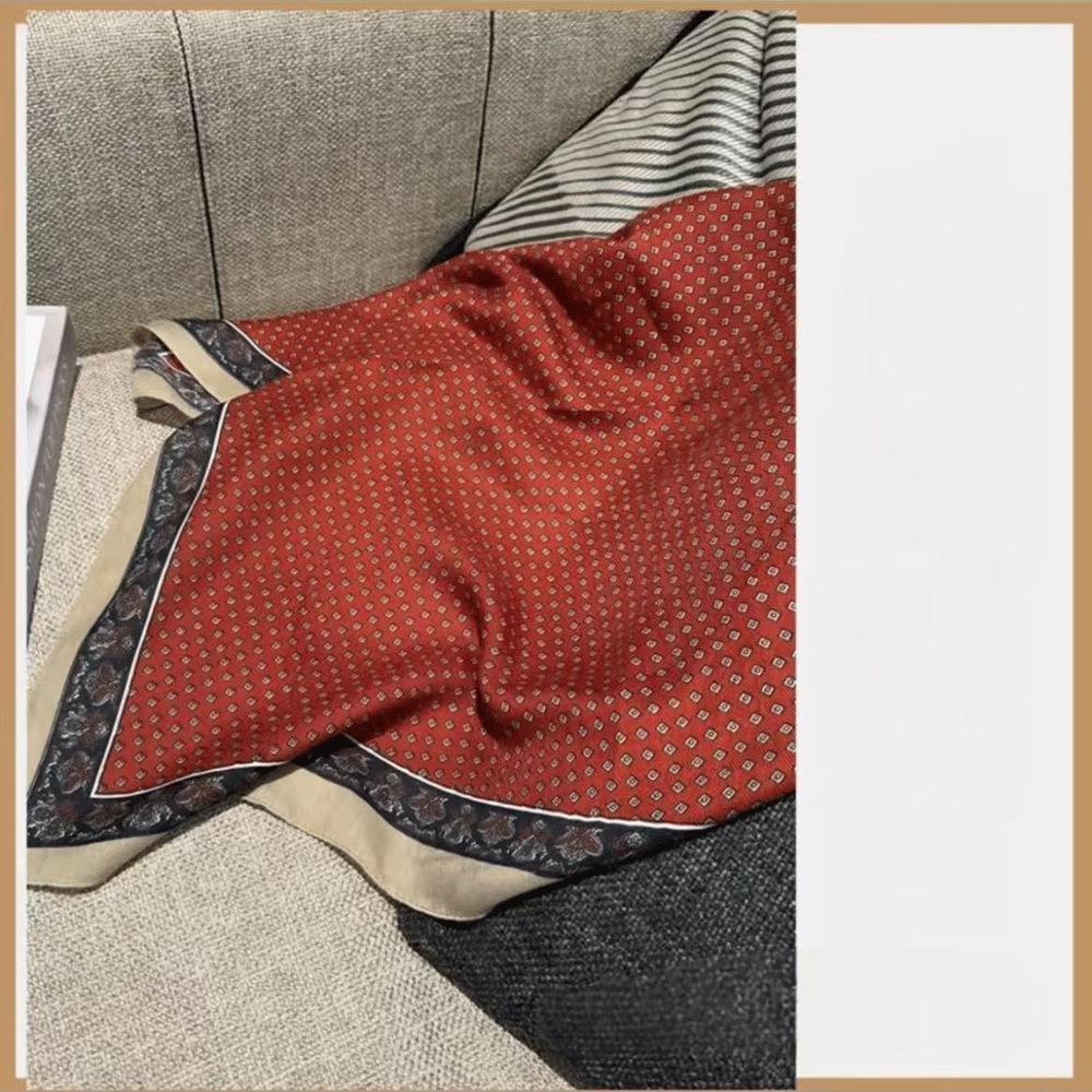 

Бархатный шелковый платок 70 см квадратный платок роскошный платок элегантный темперамент сочетание одежды воротник рубашки