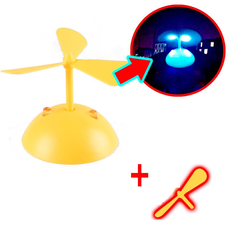 Luminous Bamboo Dragonfly Motorcycle Helmet Decoration Wind Power Electric Vehicle Bike Glowing Helmet Night Driving Accessories