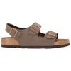 Birkenstock Milano Comfortable And Trendy One Strap Sandals Unisex Light Brown Wide Fit 634501