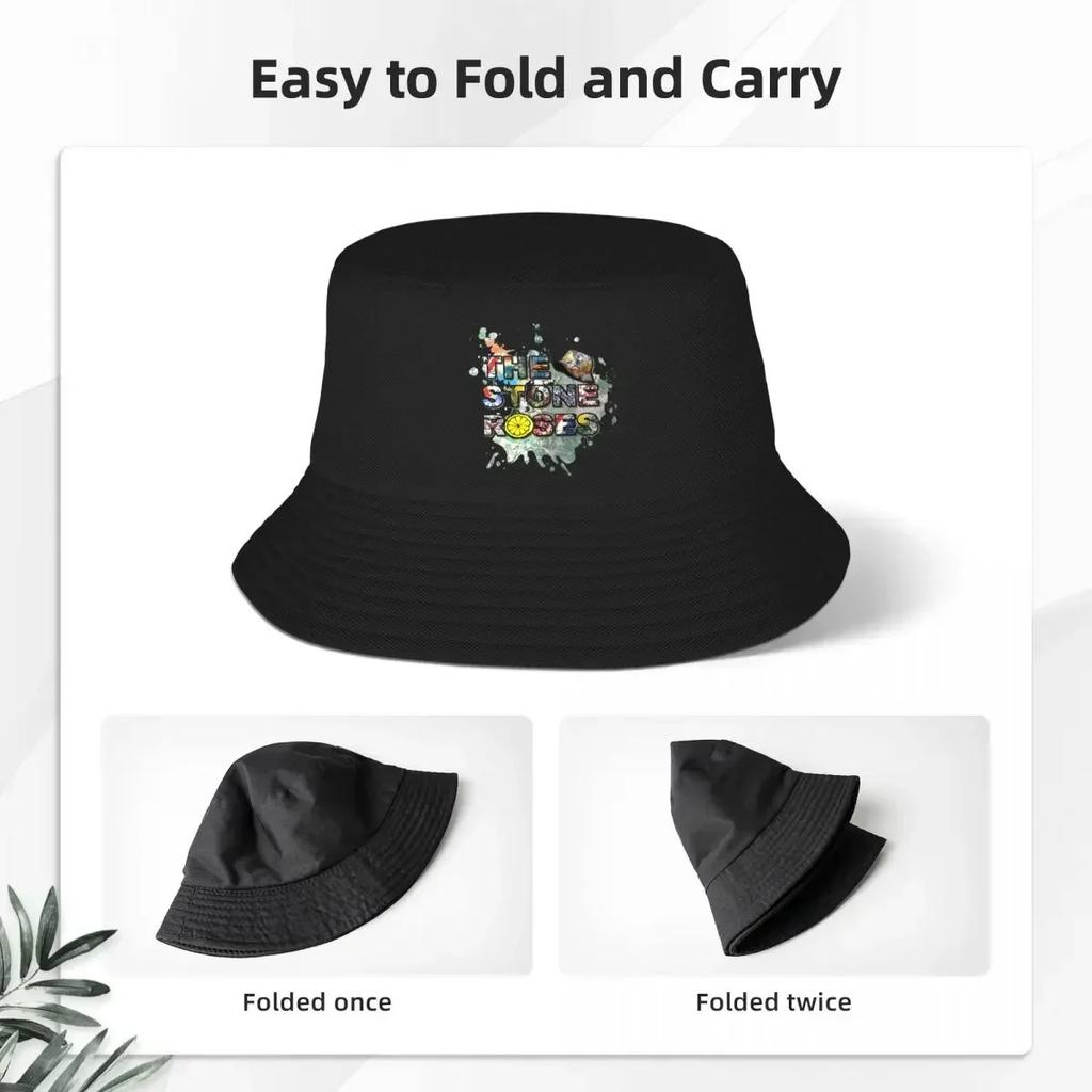 The Roses Lemon Paint Splatter Madchester Bucket Hat for Woman Beach TSR Logo Sun Hats Streetwear Fishing Caps Bob Hat