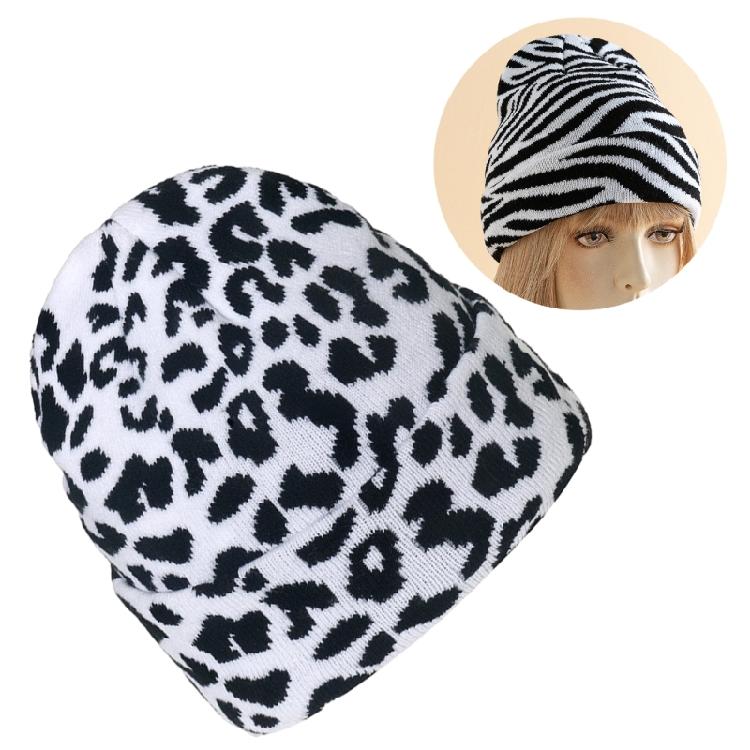 Halloween Knitting Cow Pattern Soft Unisex Hat Adult Outdoors for Ski Cycling