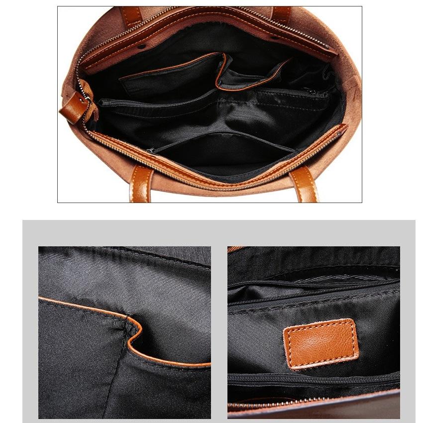 Women's Tote Bag Genuine Leather Shoulder Bag QSL0807
