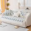 Flannel Printing Ethnic Style Sofa Cushion Autumn and Winter Thickened Non-Slip Plush Cushion Cover New Plush Sofa Cushion
