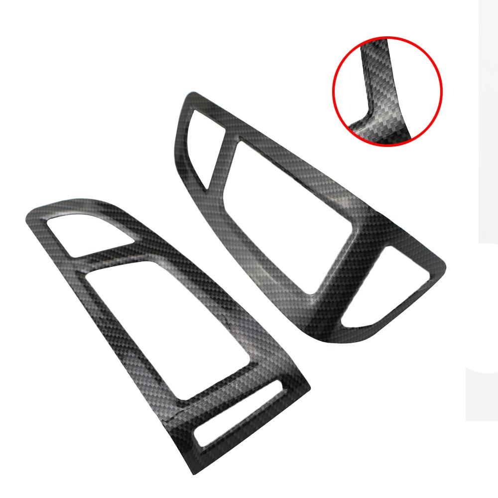 

2 шт./компл. автомобильный кондиционер, вентиляционное отверстие, панель, наклейка, накладка для Ford Focus 3 MK3 2015 2016 2017 2018 LHD углеродного волокна черного