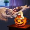 Ghost Reading Book Lamp Handmade Halloween Ghosts Night Light Up Adorable Reading Led Light For Decor Ghosts Flickering