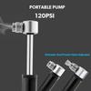 Portable Mini Bike Pump Aluminum Alloy Cycling Hand Air Pump Ball Tire Inflator Schrader Road Bike Pump