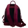 MCM Burgundy Gradient Visetos Monogram Backpack with Large 3D Logo for Daily & Street Style Use