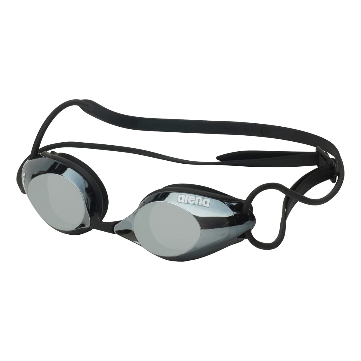 

ARENA Racing Swimming Unisex FINA Silver x One Size Fits Mirrored AGL-510M Goggles, Splash, Approved, Smoke, Most, Lens, Anti-Fog (Renon)