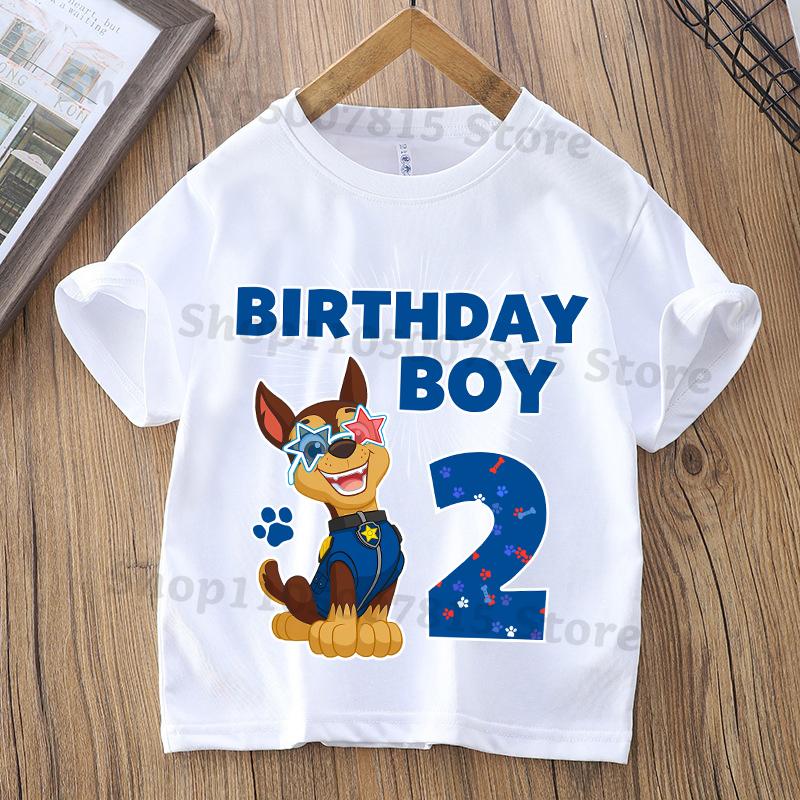 Paw Patrol Parent-child T-shirts Anime Cartoon Cute Child Clothing Kids Summer Fashion Short Sleeved Shirt Gift