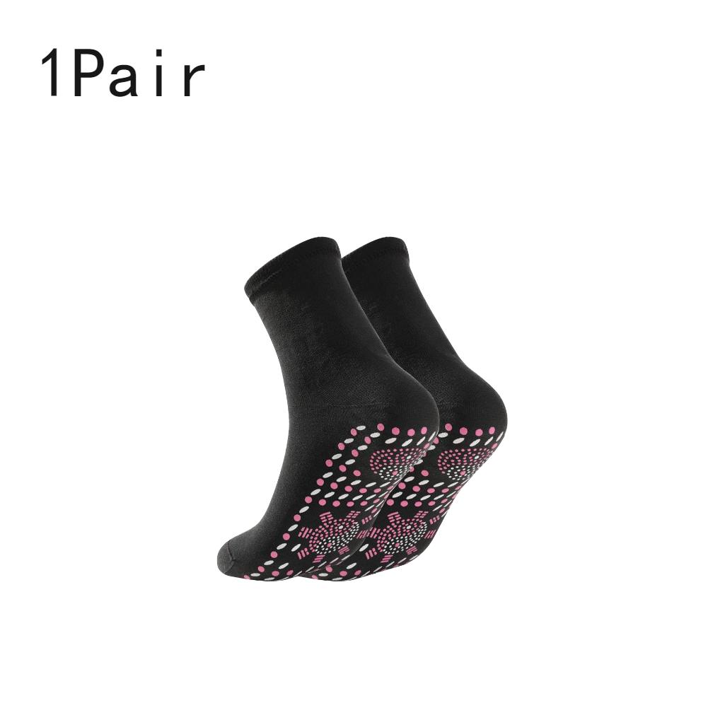 1-3Pair Self Heating Socks Winter Skiing Warm Socks Pain Relief Whole Foot One Size Socks Tourmaline Cold-Resistant for Winter